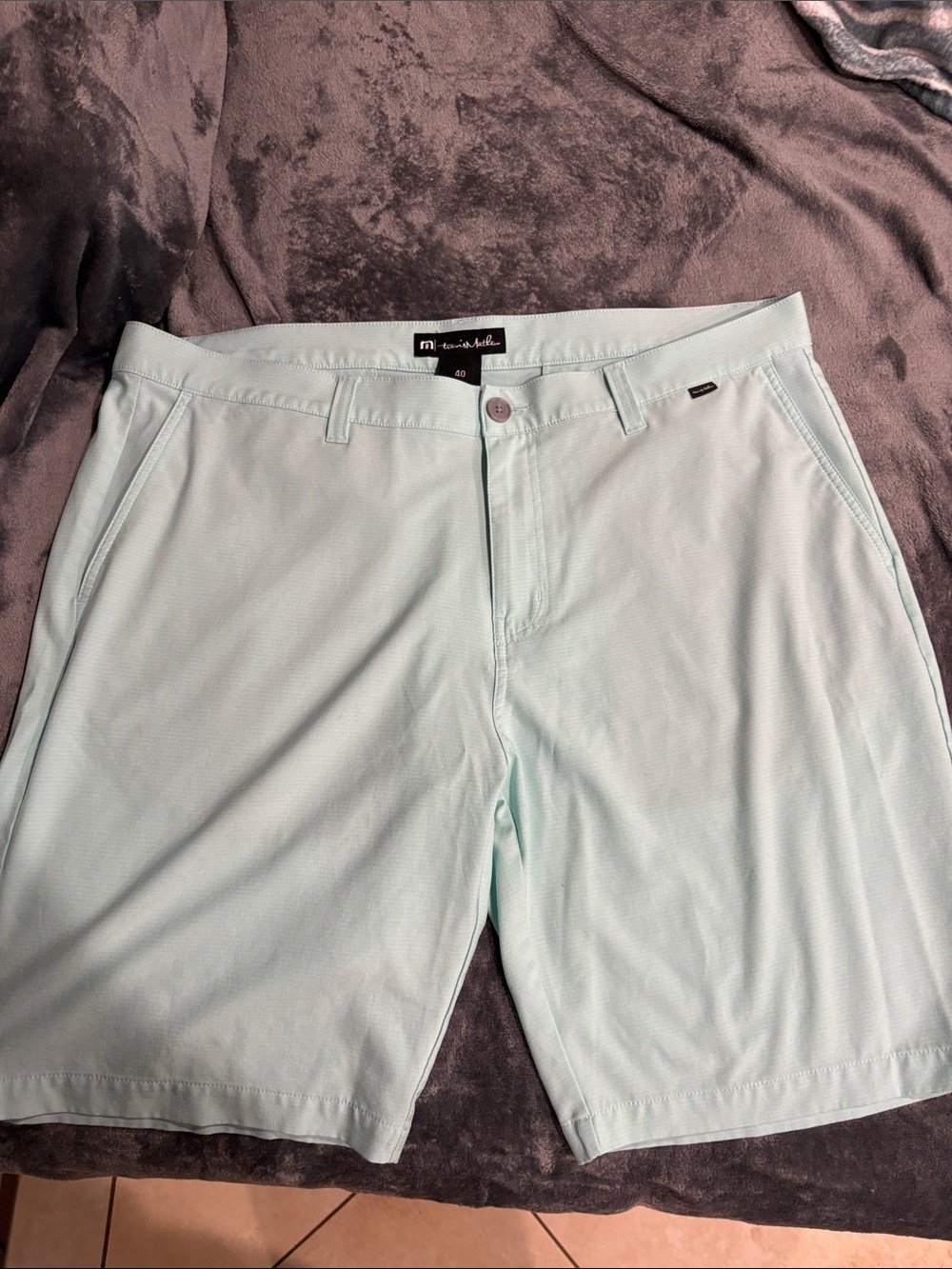 Travis Mathew aqua blue men’s Shorts